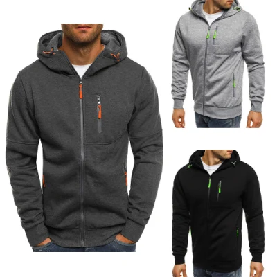 Men′ S Hooded Jackets Coats Casual Zipper Fashion Jacket Mens Outerwear Hoodies Sweatshirts Winter Plus Size Jacket Men