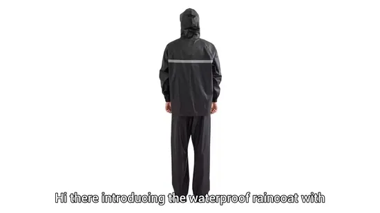 Wholesale Stores Sell Durable Reflective Strip Raincoat to End Users