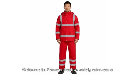 Reflective Safety Rainwear with Anti