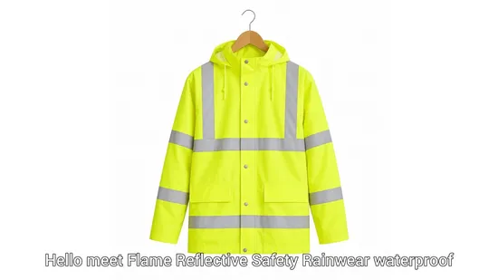 Safety Rainwear with Reflective Tape for Durable Rainwear All